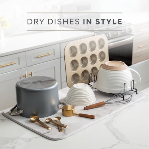 Dish Drying Mat (Grey Stone / 18" x 30")
