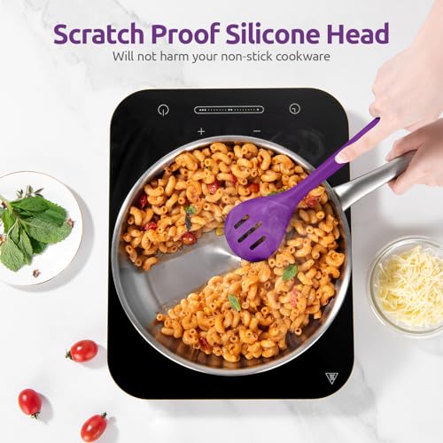 Silicone Slotted Spoon (Violet)