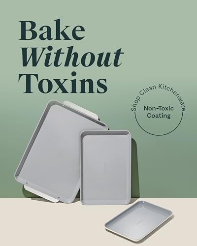 Non Stick Ceramic Baking Sheet Trio (White / Baking Sheet Trio)
