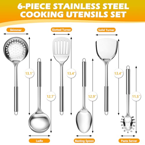 Stainless Steel Kitchen Utensil Set of 6