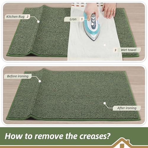 Kitchen Rugs 20"x32" (Green / 20" X 32" (Rectangular))
