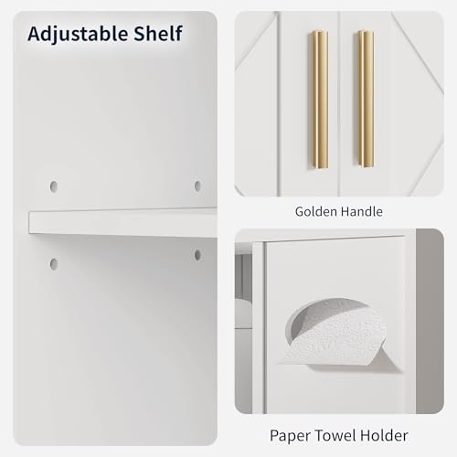 Over The Toilet Storage Cabinet (32.3 inches x 7.8 inches x 70.2 inches)