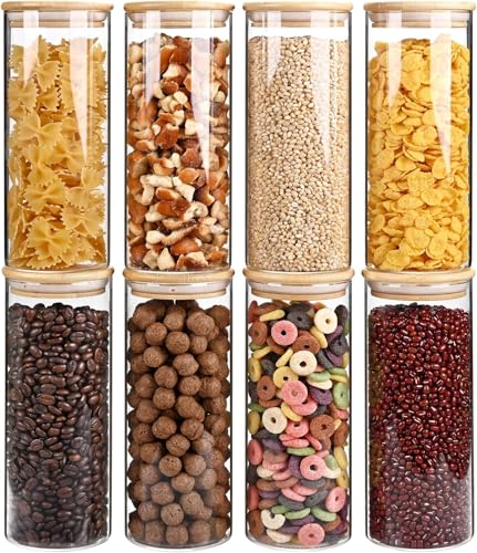 34oz Glass Food Storage Jars (34oz*8pc)