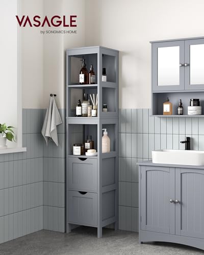 Bathroom Floor Cabinet (55.7"H / Dove Gray)