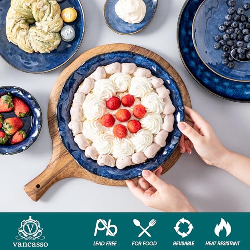 Ceramic Pie Pan for Baking (Blue / 1 Pieces)
