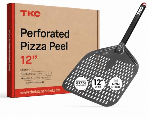 Perforated Pizza Peel (12" Black)