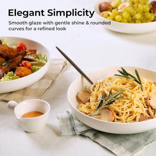 9.75" Large Pasta Bowls (9.75 inches / White)