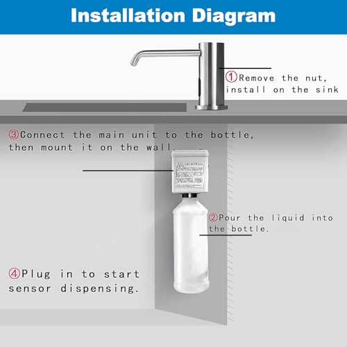 Automatic Soap Dispenser for Kitchen (Electroplated-liquid)