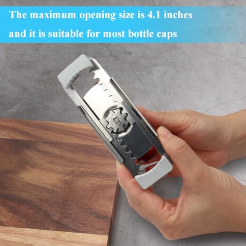 Jar Opener for Seniors with Arthritis & Weak Hands (Wood)