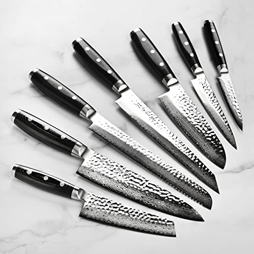 Knife Set Made in Japan (Gray Ash Knife Block)