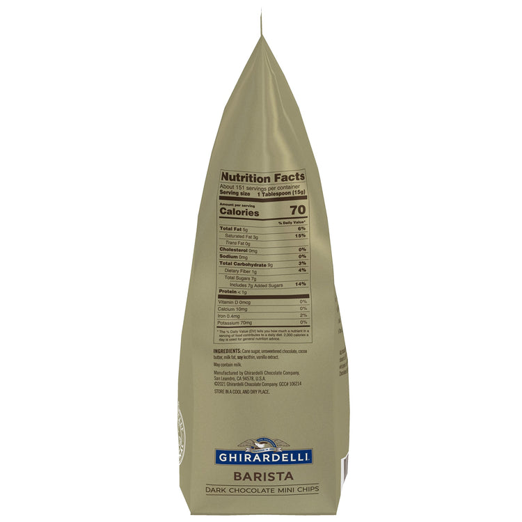Chocolate Company Dark Chocolate Barista Mini Chips 10 (5 lb (Pack of 2))