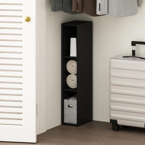 Reed 3 Tier Closet Organizers and Storage (Blackwood / 3-Tier; 5.9" W)