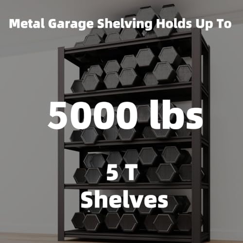 5 Tier Heavy Duty Garage Shelving (5T 55" W x 24" D x 84" H)