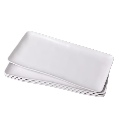 White Melamine Rectangular Serving Platter (White Rectangular platter)