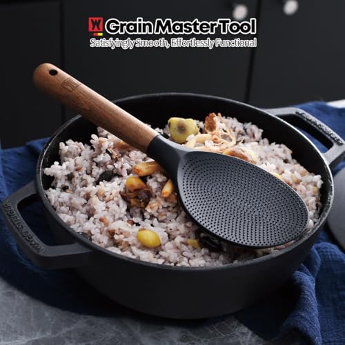 Silicone Rice Paddle with Wooden Handles (1633)