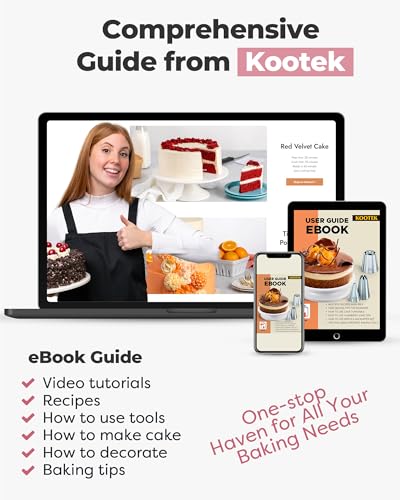 71 Cake Decorating Kit Baking Supplies Tools for Beginners & Pros (Pink)