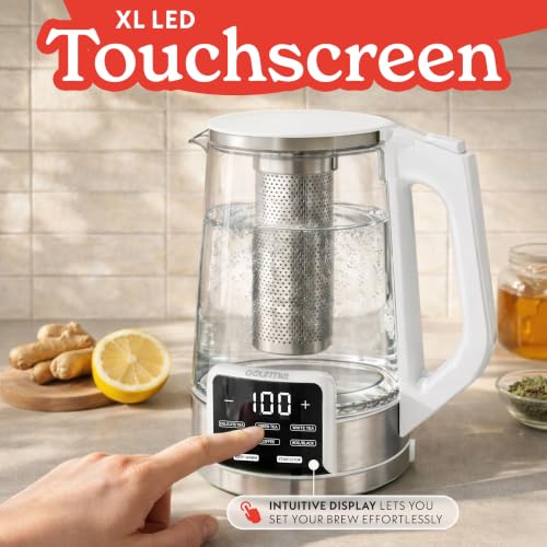 Electric Glass Kettle (White)