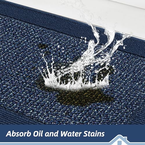 Kitchen Rugs Set of 2 (Blue / 24"x36"+24"x60" (Rectangular))