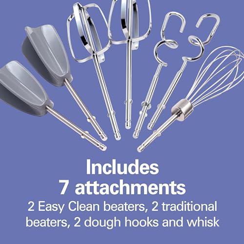6 Speed Electric Hand Mixer With Easy Clean Beaters (White / Powerful 275 Watt Motor (Pack of 1))