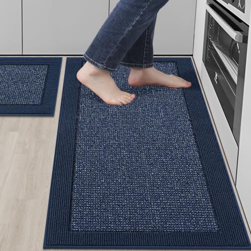 Kitchen Rugs Set of 2 (Blue / 20"x32"+20"x48" (Rectangular))