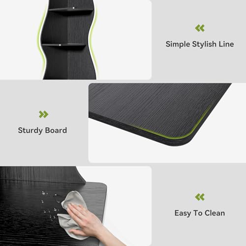 Small Corner Shelf (Black / 2 Pack)