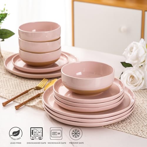 Dinnerware Sets for 4 (Cloud Pink / Service For 4(12Pcs))