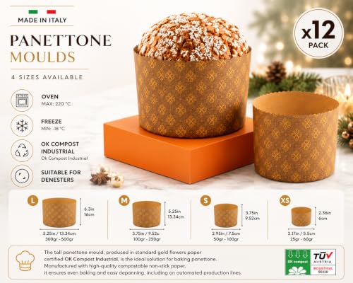 Thin Panettone Paper Pan Mold (Thin Paper - Small 500gr)