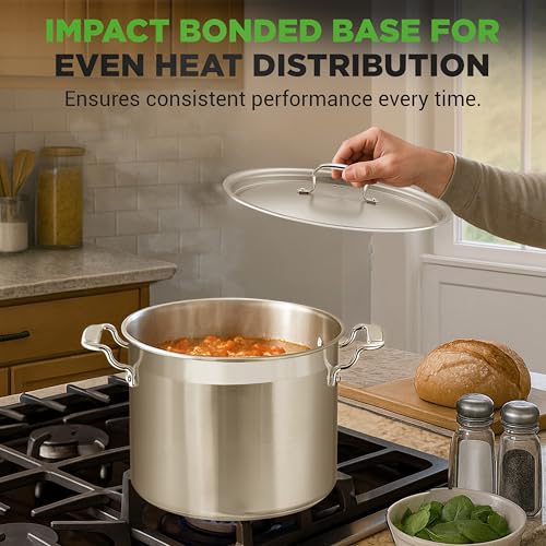 14 Quart Stock Pot with Lid (Stainless Steel / 14 Quarts)