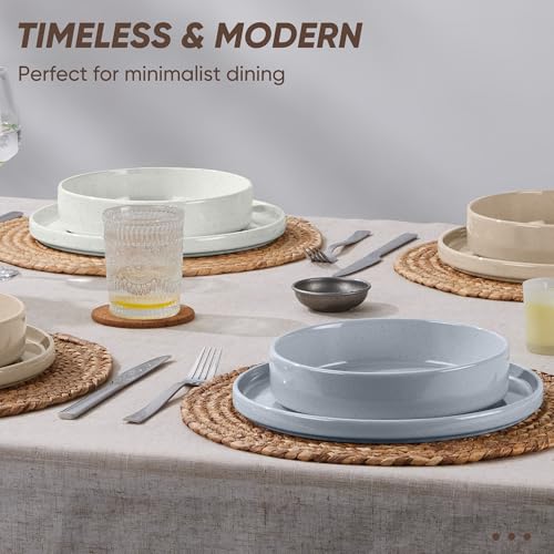 Dinnerware Sets with Pasta Bowls (Multicolor / Bowls Type-24pcs for 6)