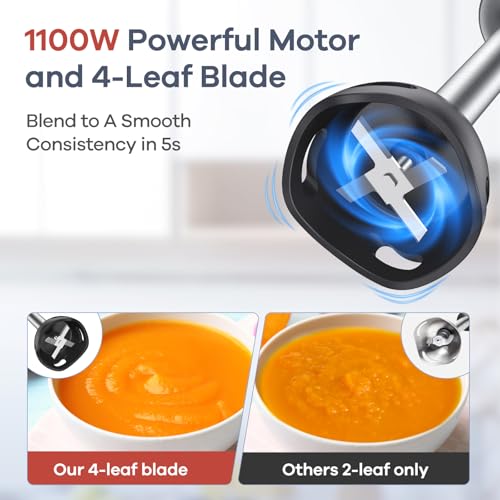 Immersion Blender Handheld (Black)