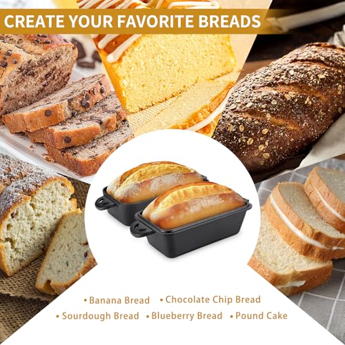 Cast Iron Loaf Pan with Lid 9x5 Inch