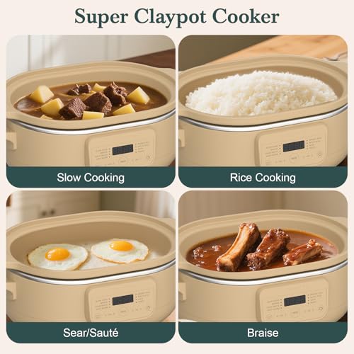 MAGNIFIQUE 4 Quart Programmable Casserole Slow Cooker (4 Quarts / Brown)