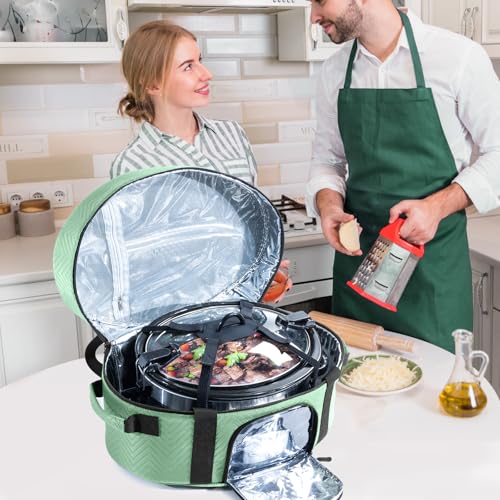 Insulated Slow Cooker Carrying Bag for 6 (Style A / Teal)