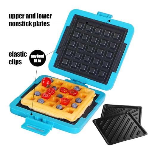 2-in-1 Microwave Sandwich Maker & Waffle Maker, Microwave Grill (Blue / Microwave Sandwich and Waffle Maker)