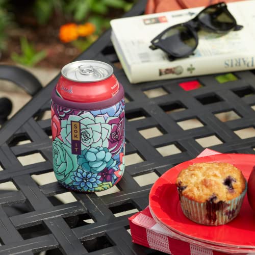CanSok Sleeve for Beer & Soda Insulated Neoprene Cover (Blue Ridge / 25oz Can Sleeve)