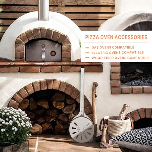 Pizza Turning Peel (8'' Turning Peel w/ Long Handle)