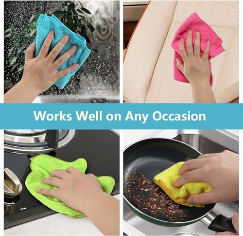 150PK Microfiber Cleaning Cloth (Multicolor)