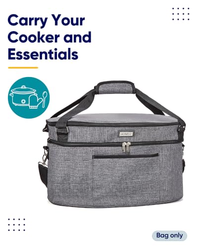 Slow Cooker Bag for Crock (Grey / 6 Quarts)