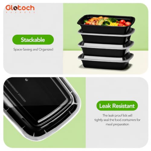 Glotoch Meal Prep Containers with Lids (16oz)