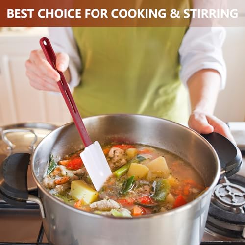 4 Pcs Commercial Rubber Spatula Heat Resistant (14 Inch)