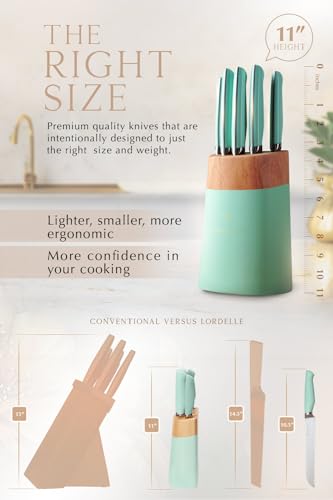Lordelle 5 Pc Knife Block Set (Coastal)
