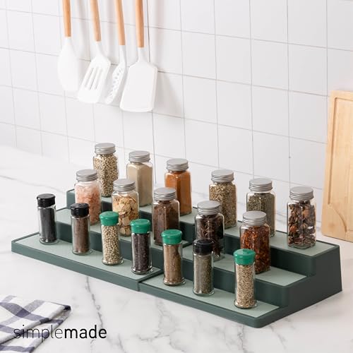 3 Tier Spice Rack Organizer (Set of 1 / Expandable Sage)