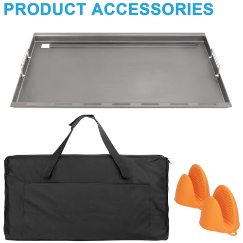 Full Size Griddle Insert for Weber Genesis II 400&LX 400 Series Gas Grills (32.6" x 18.7" x 2")