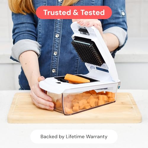 Pro Original Vegetable Chopper & Mandoline Slicer 8 (White / 8 in 1)