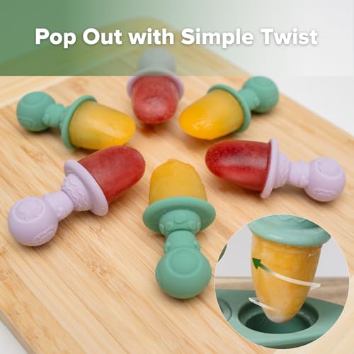 Baby Popsicle Molds for Breast milk Pops (Pea Green)