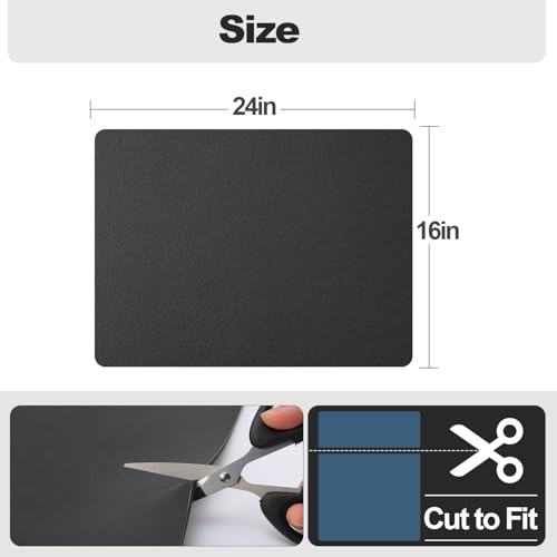 Dish Drying Mat for Kitchen Counter (Black / 16" x 24")