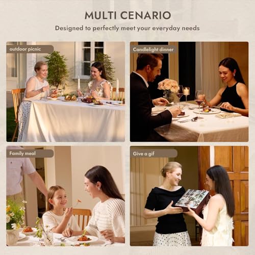 18 10 Stainless Steel Silverware Set for 12 (Silver / 60-Piece)