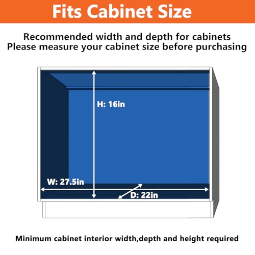 Individual Pull Out Cabinet Organizer (2 Tier / 27"W x 21½"D)