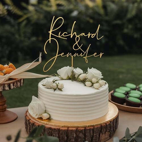 Personalized Wedding Cake Topper (Style 2)