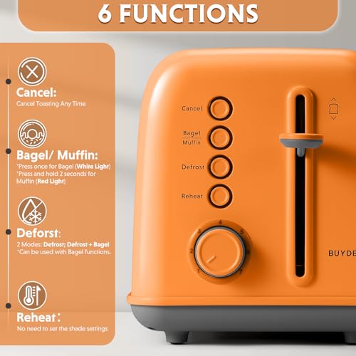 DT620 2 Slice Toaster (2-Slice / Orange)